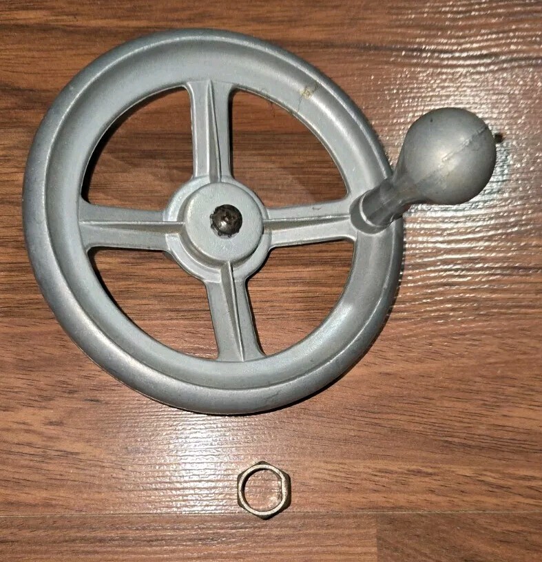Craftsman Table Saw Handwheel for 1/2" D-Style Shaft All Metal 4-1/2" w Screw +