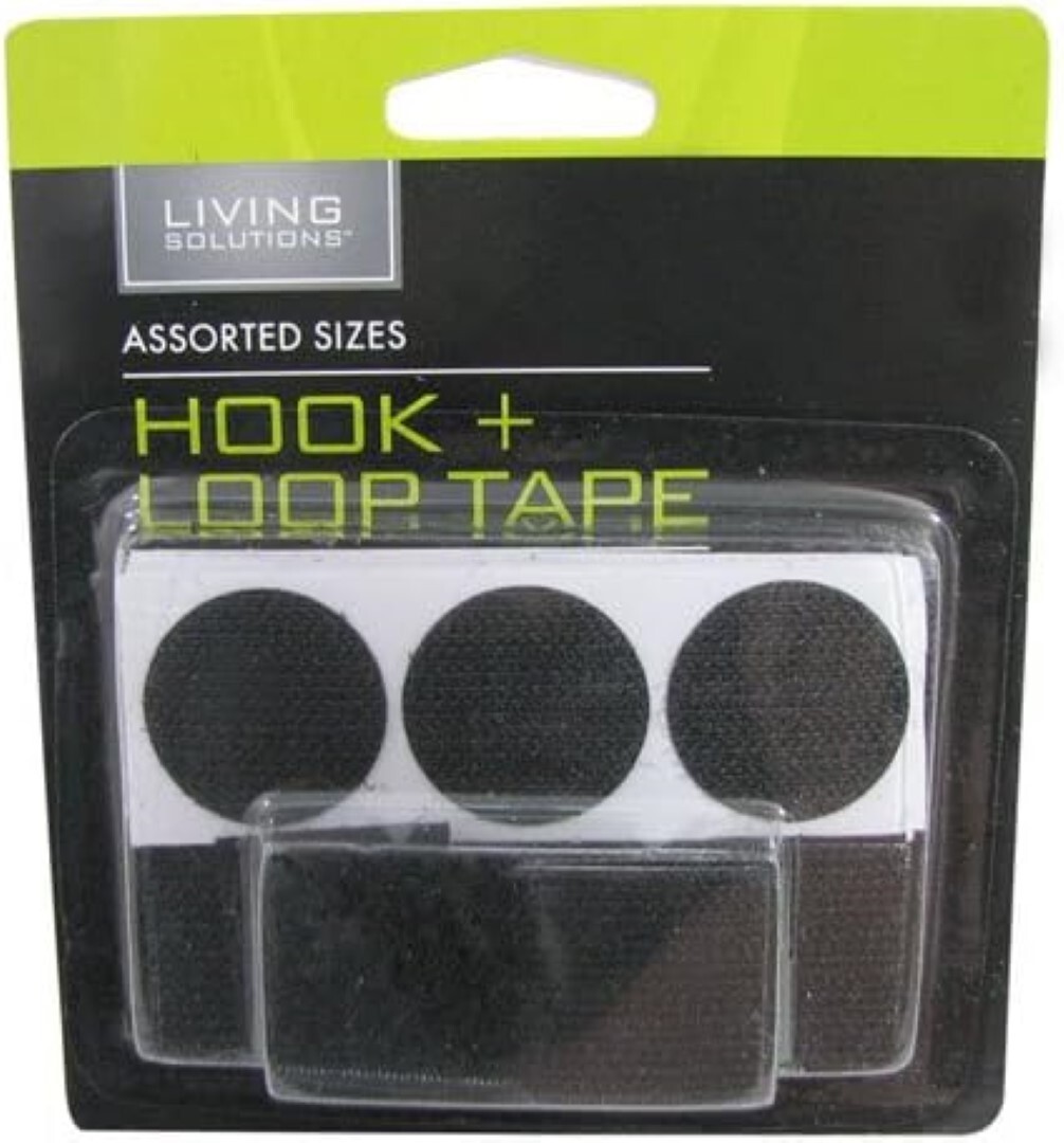 Living Solutions WIC148757 Assorted Sizes Hook & Loop Tape 6 Packages