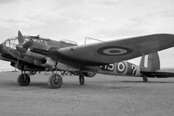 WW II German   Photo --- Captured  Heinkel He 111 Bomber - Libya 1942