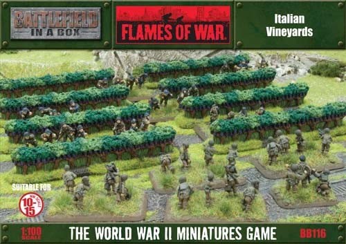 Battlefront BB116 Mediterranean Vineyards (2) Gaming Terrain