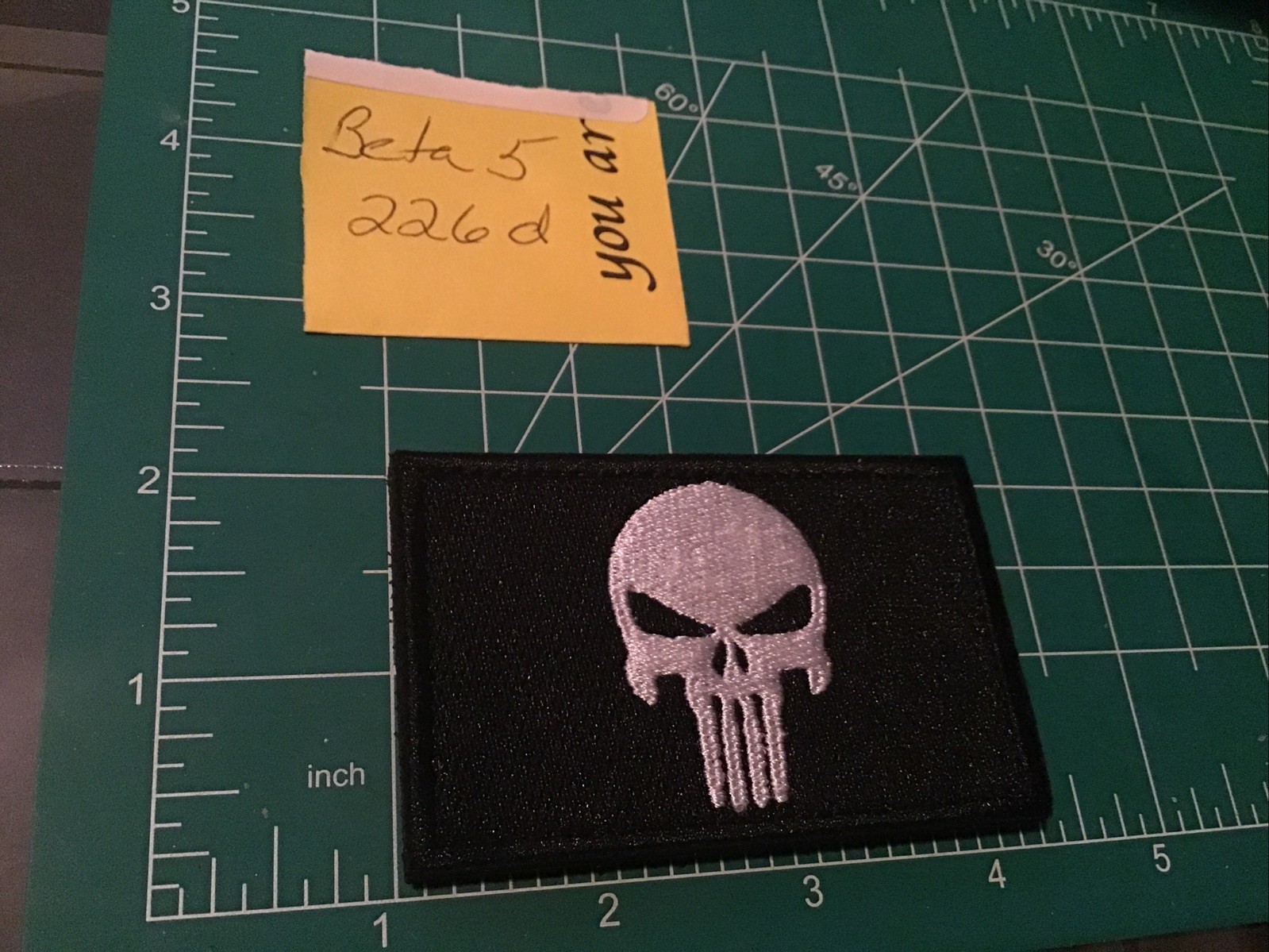 American Flag Punisher  MORALE PATCH MILITARY  Loop&Hook  Backing black silver