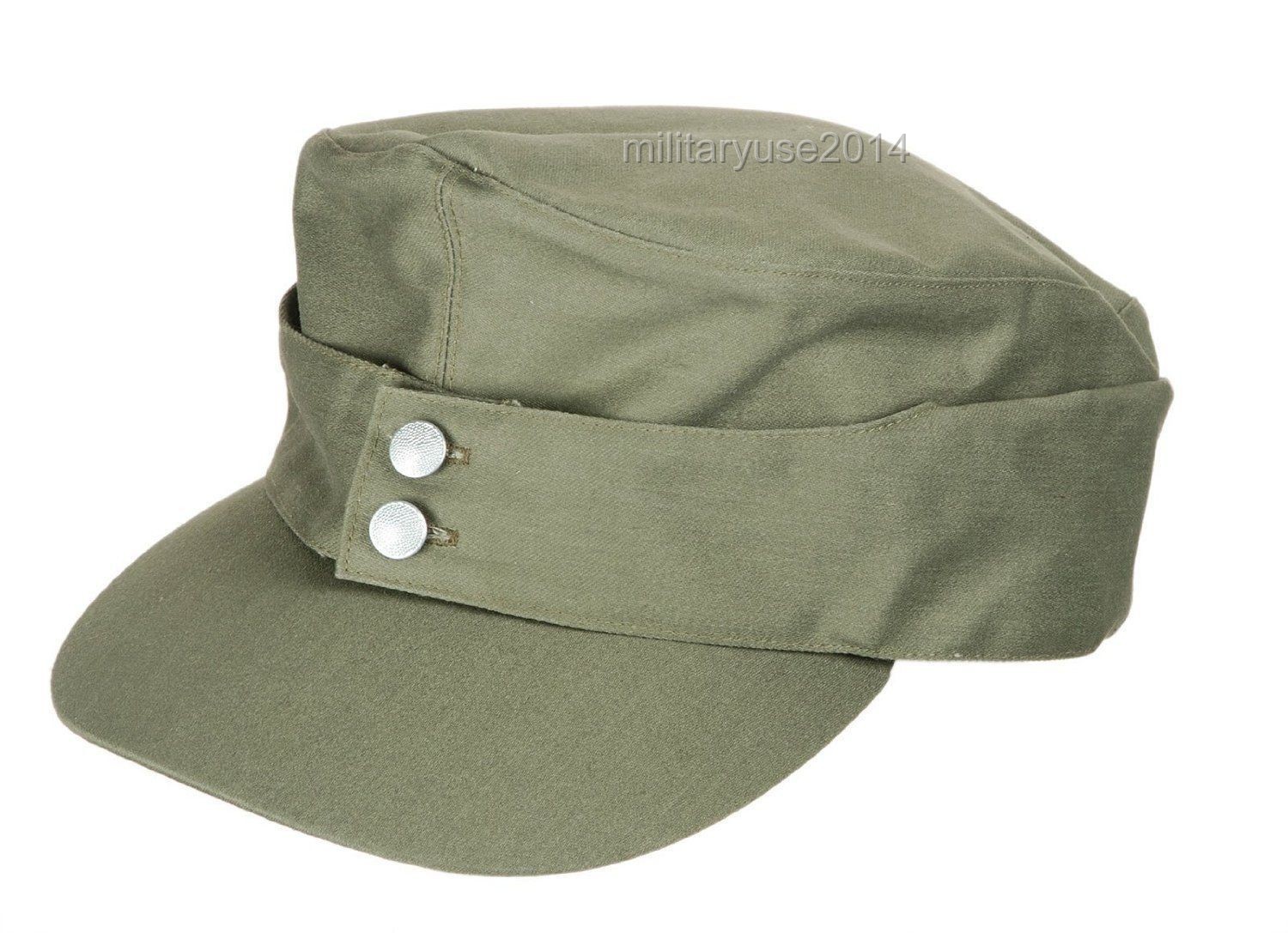 WWII German Army EM Summer Panzer m43 Field Cotton Cap Green Size XL