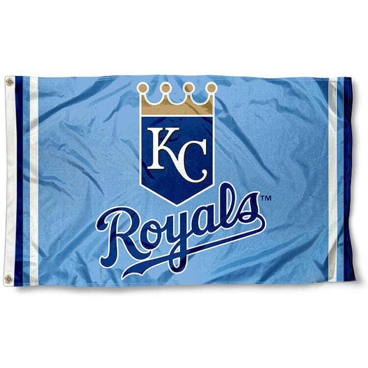 KANSAS CITY ROYALS 3'X5' FLAG/BANNER *100% FULL COLOR ON BOTH SIDES OF THE FLAG*
