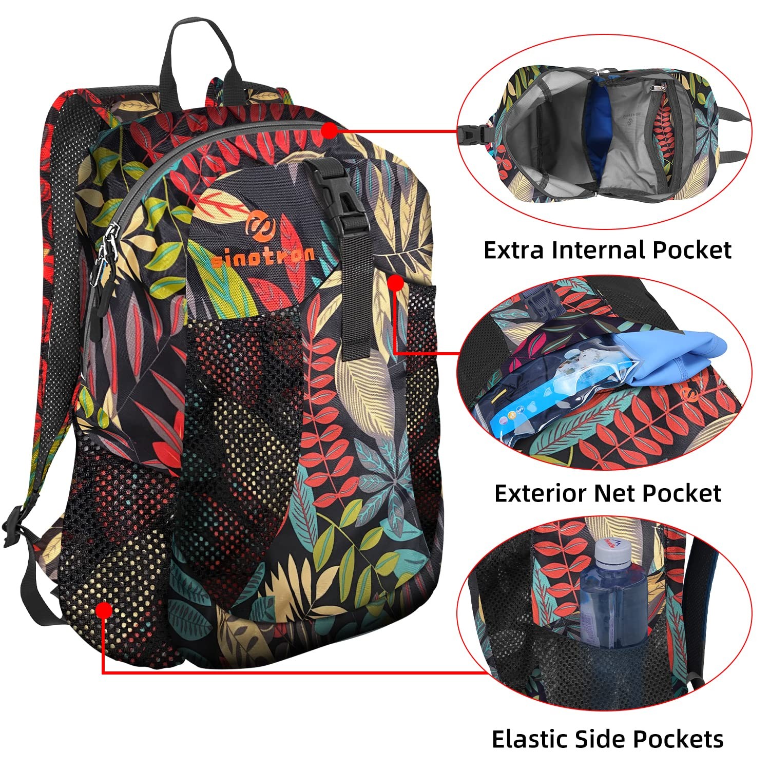 22L Lightweight Packable Hiking Backpack Small Day Pack Travel Camping