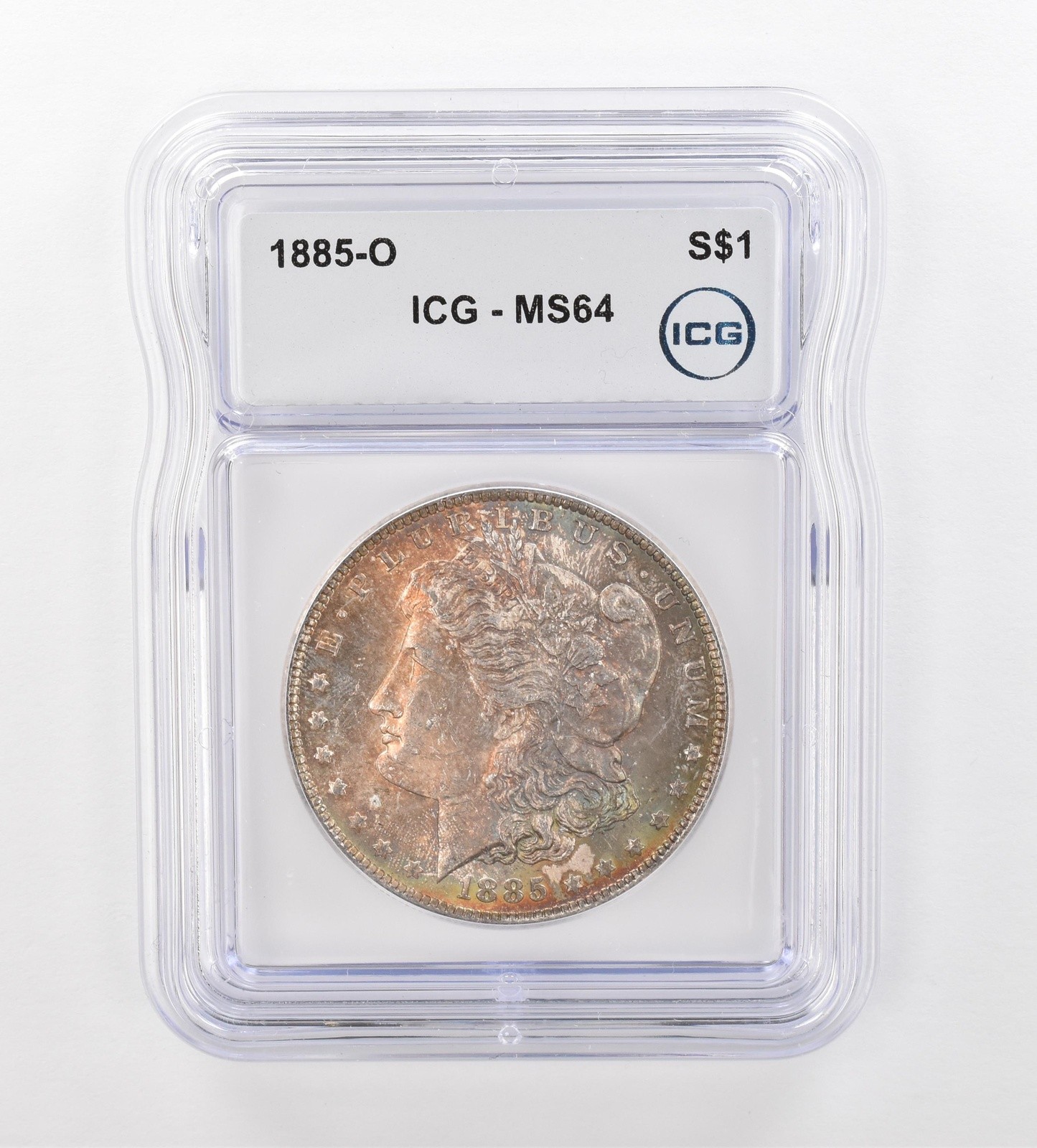 1885-O Morgan Silver Dollar MS64 ICG Beautiful Tone *0989