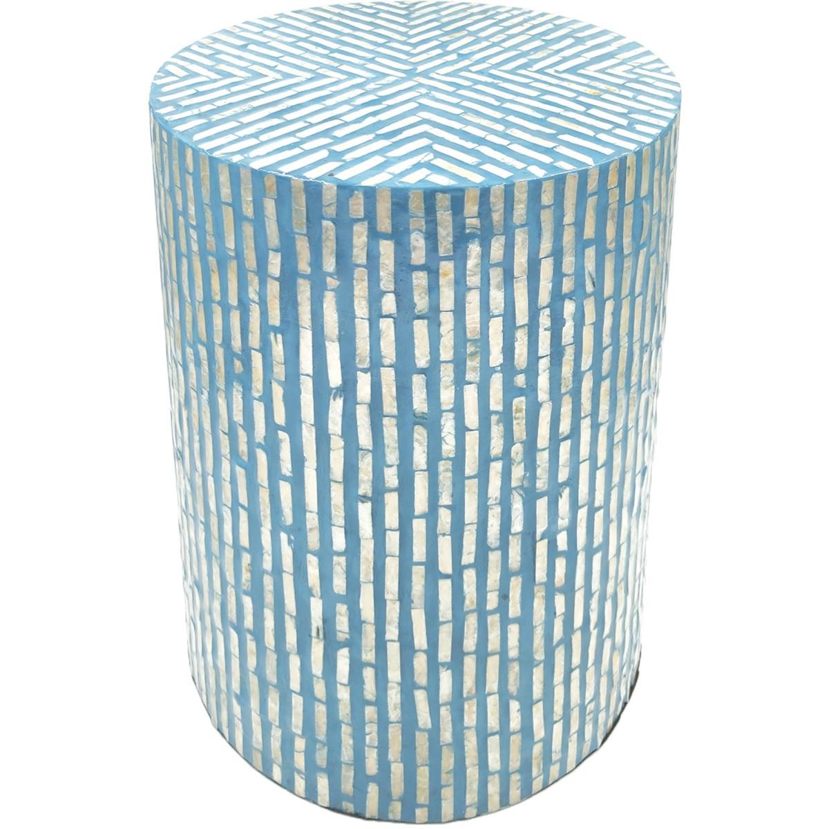 A&B Home 48745 Anita 19.7 inch Blue Stool, Round