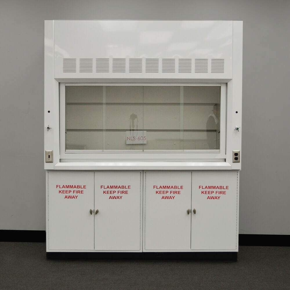 6' Laboratory Fume Hood Enclosure w/ Flammable Storage / E1-009 NEW