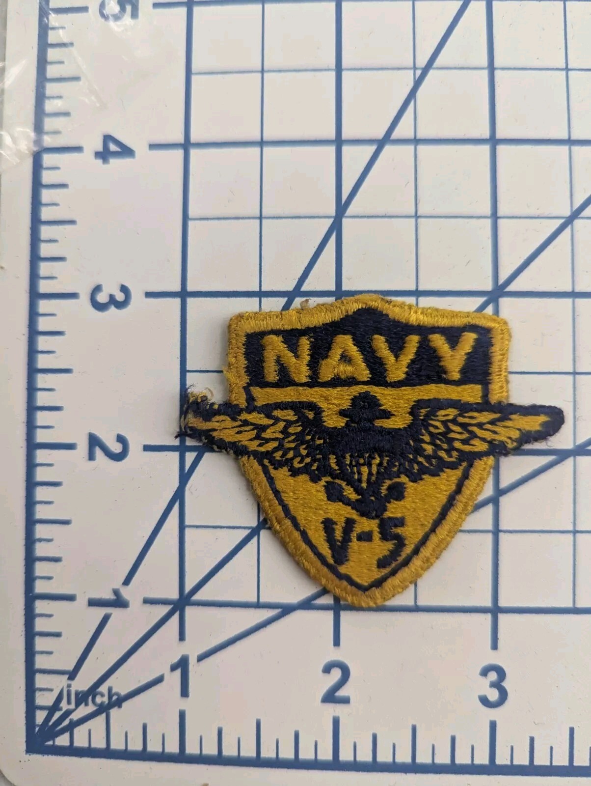 USN Navy patch 954: V-5 Naval Aviation Cadet Program (WWII Original)