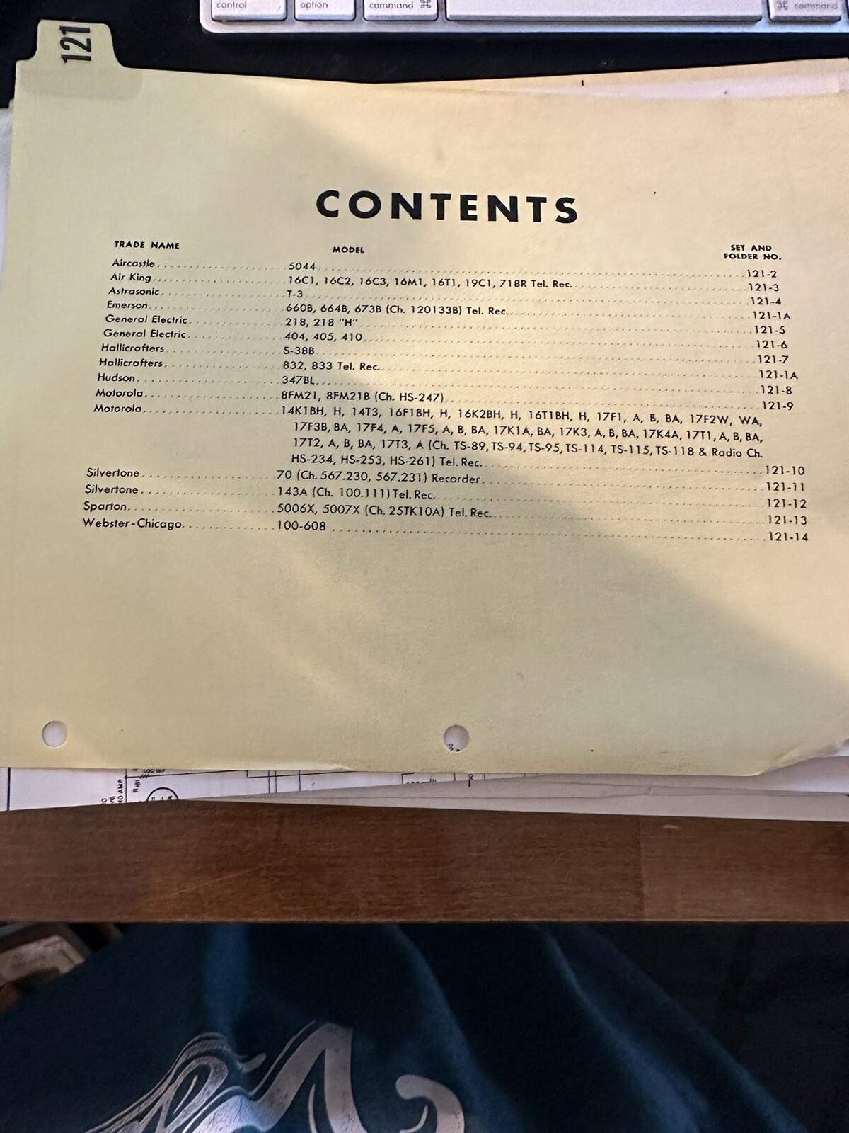 Sams Photofact Folder 121 109 January 1951 Vintage Repair Instruction Guides
