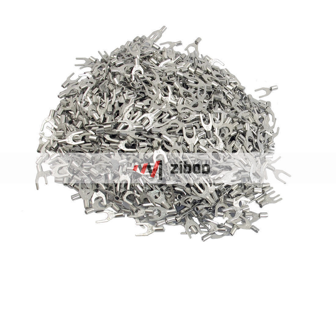 1000 Pcs SNB1.25-3.2 A.W.G 22 -16 Non Insulated Fork Terminals Connectors