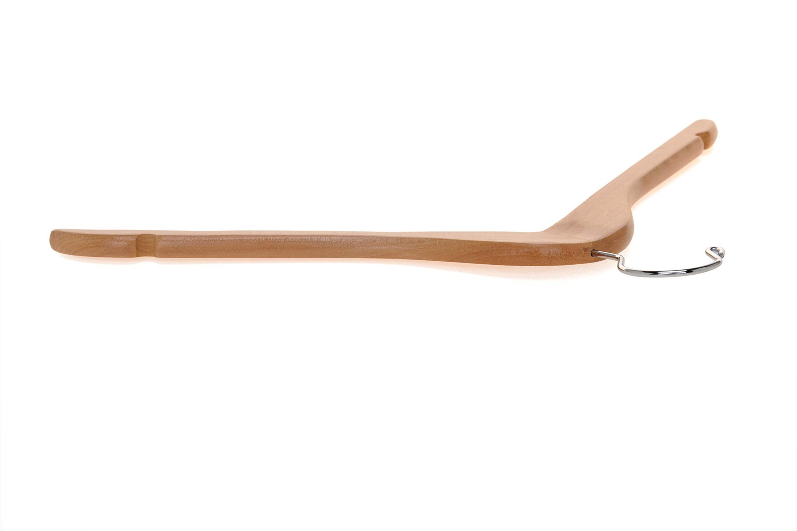 Quality Semi Curved Wooden Suit Hangers, 10-Pack Smooth Finish Solid Wood Coa...