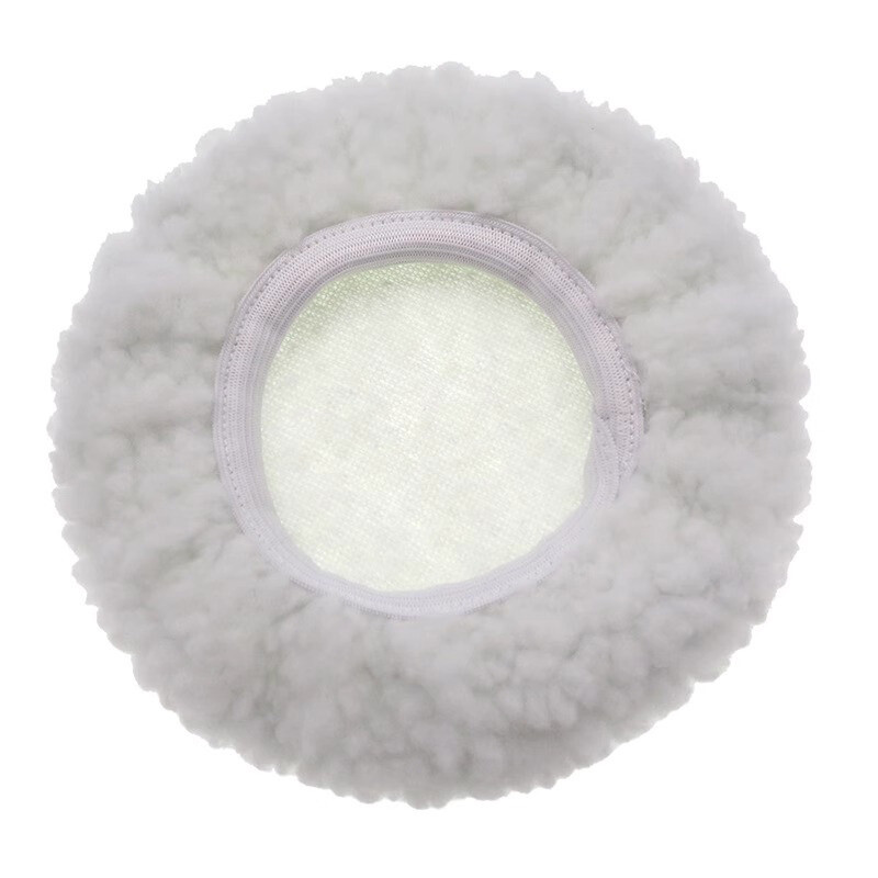 Soft Wool Buffing Polishing Waxing Pads Hook & Loop Discs for Car Auto 5-6" Inch