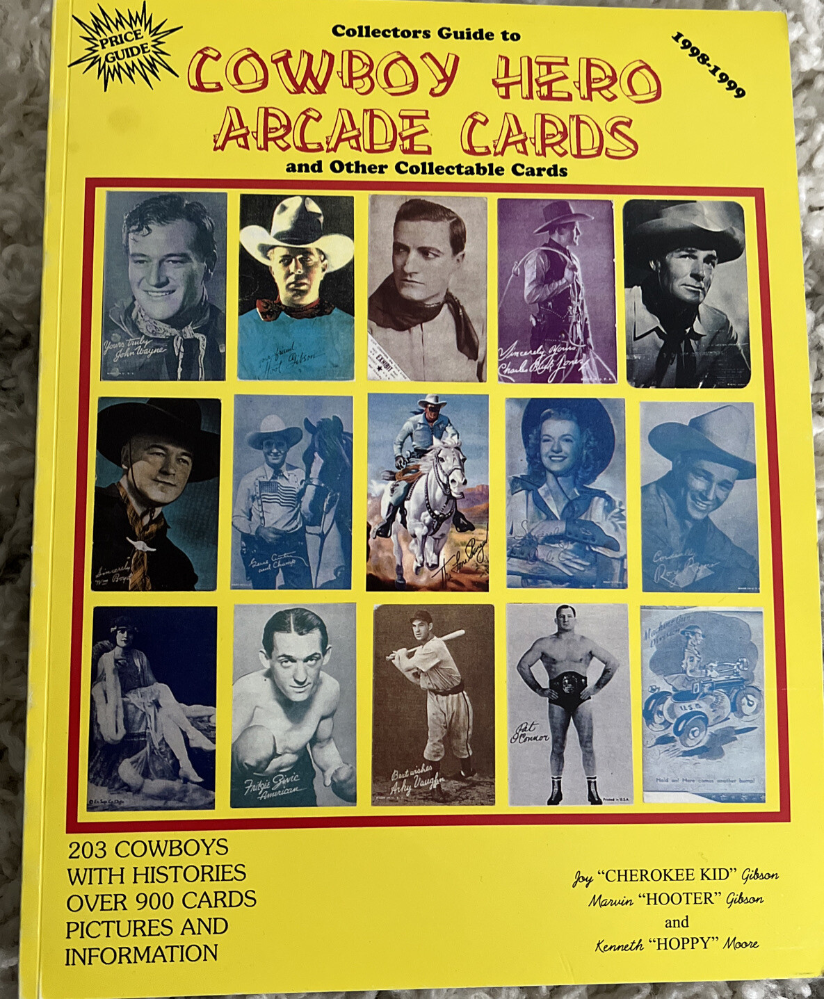 COWBOY HERO ARCADE CARDS Price Collector GUIDE BOOK -1998-NEW 147 Pages