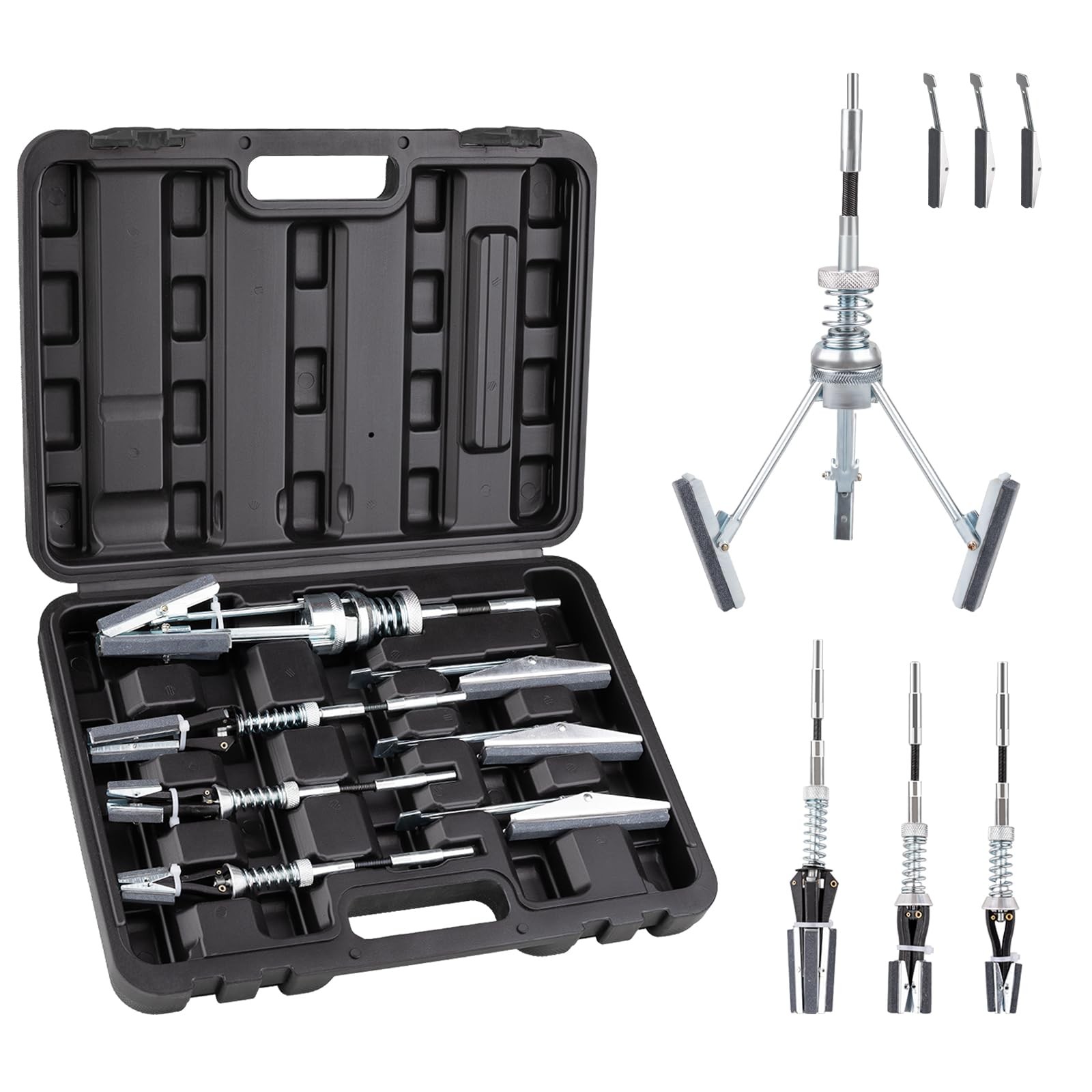 7Pcs Engine Cylinder Hone Tool Kit 3/4 to 7 Adjustable Deglazer Rebuild Engine