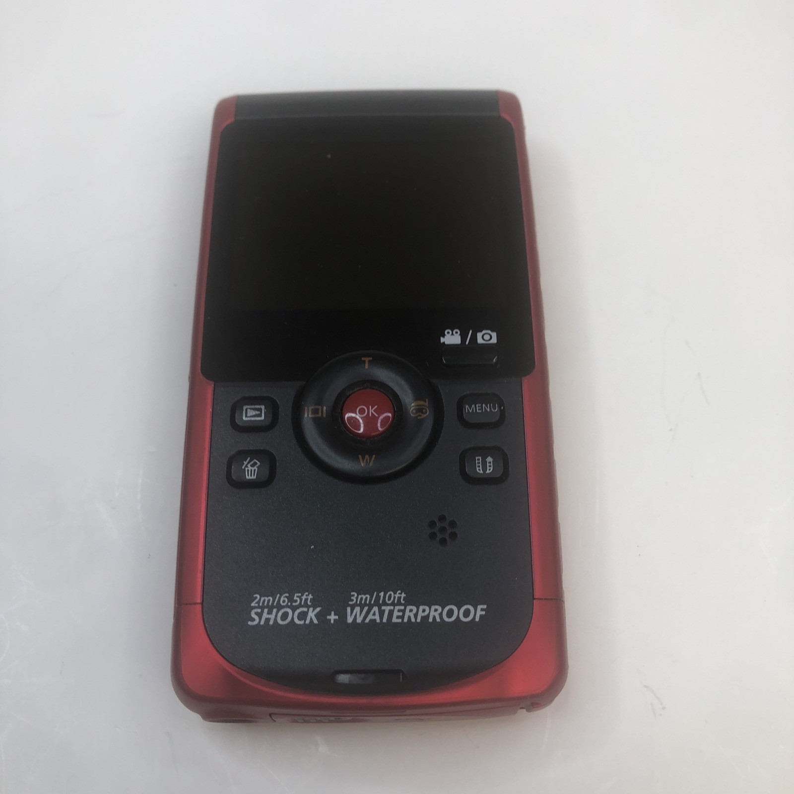 Samsung HMX-W190RN Red Waterproof Shockproof Camcorder Full HD 1080p Camera