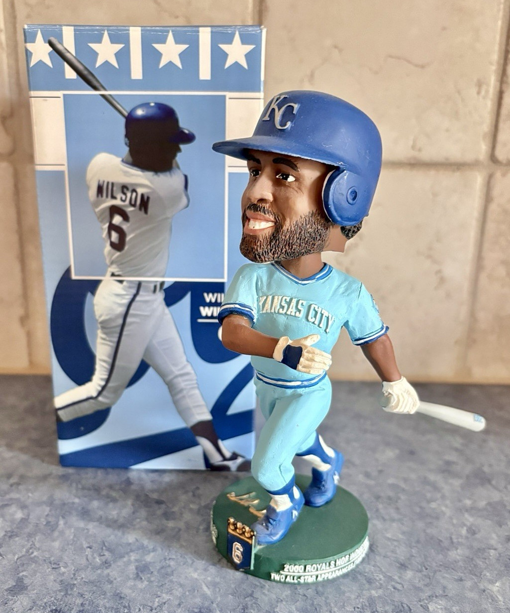 Willie Wilson, Kansas City Royals, Hall of Fame Bobblehead, SGA 6/4/11