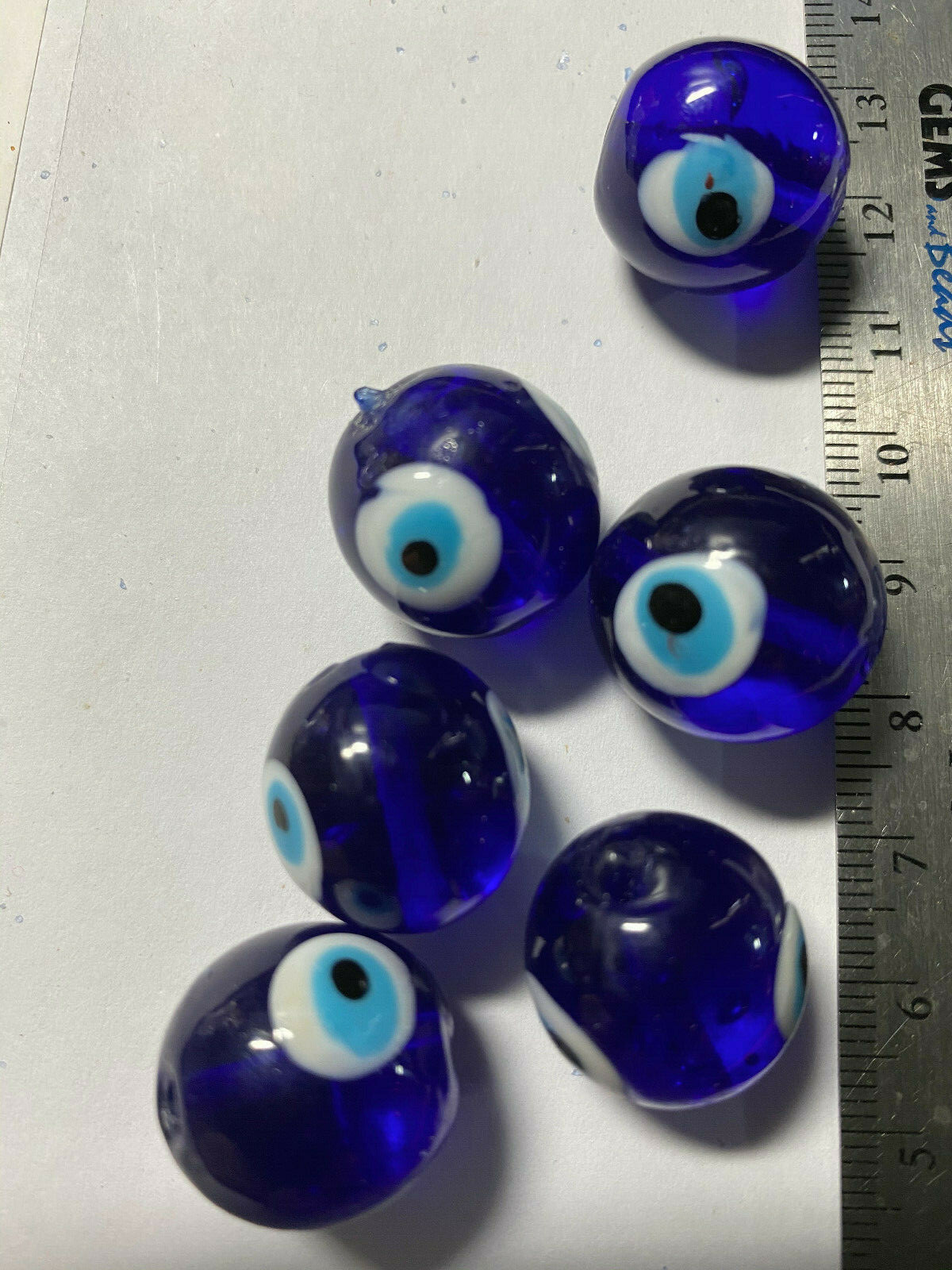 Vintage Mystic Evil Eye Beads **** UPICK*** Mystic Nazuri Evil Eye Bead Pendants