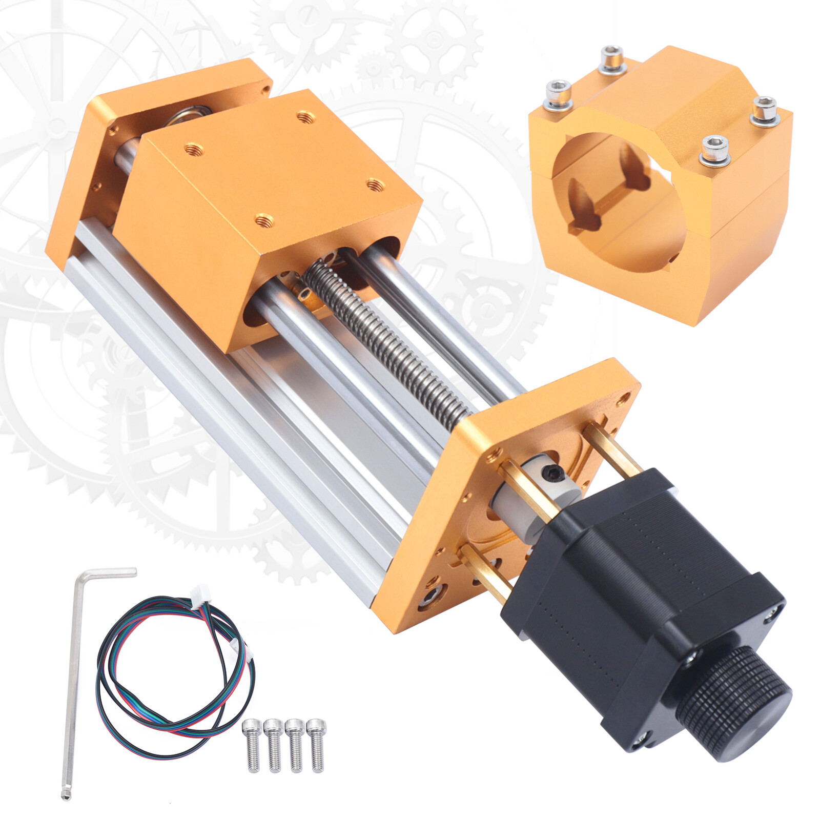 Z Axis Sliding Table Ball Screw Linear Slide Stage For CNC Machine 85mm Stroke