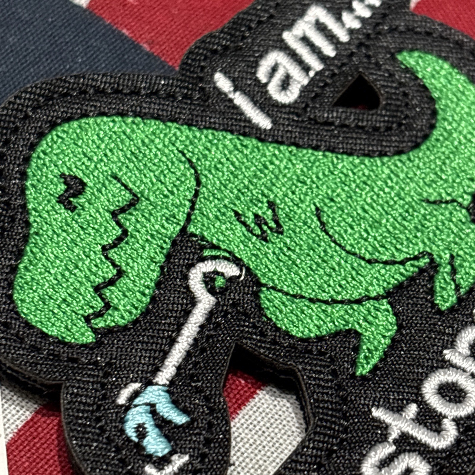 I Am Unstoppable Patch 3x2,5” Hook & loop High Quality Embroidery