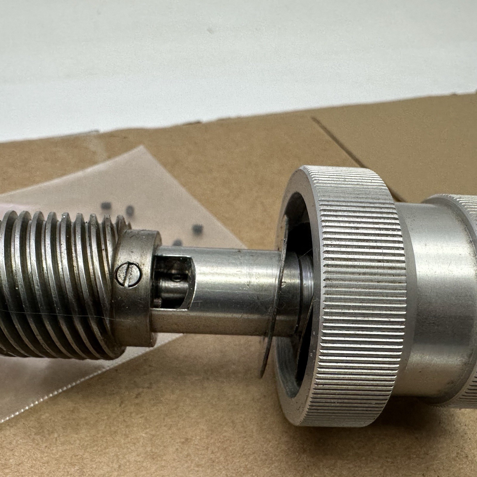 Bausch & Lomb Complete Height Adjustment Spindle + Knobs for Balplan Microscope