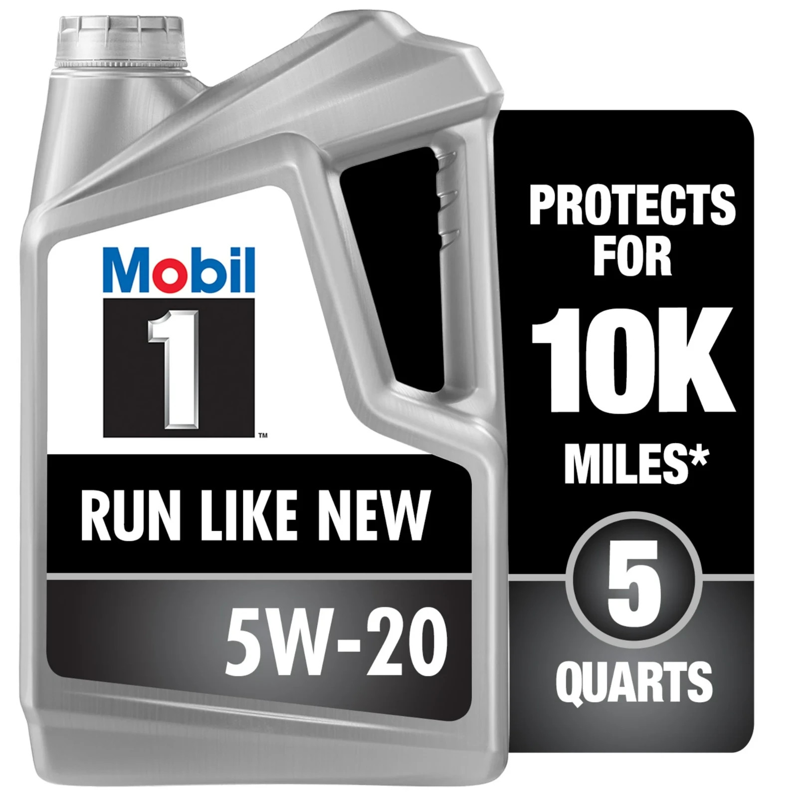Mobil 1 Advanced Full Synthetic Motor Oil 5W-20, 5 Quart 2 Packs