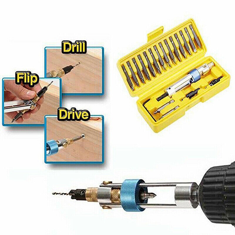 20pcs Half Time Drill Driver Multi Function Screwdriver Tool Screw Power Tool