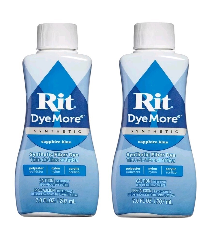 Rit DyeMore Liquid Fabric Dye, Sapphire Blue, 7-Ounce, 2-Pack