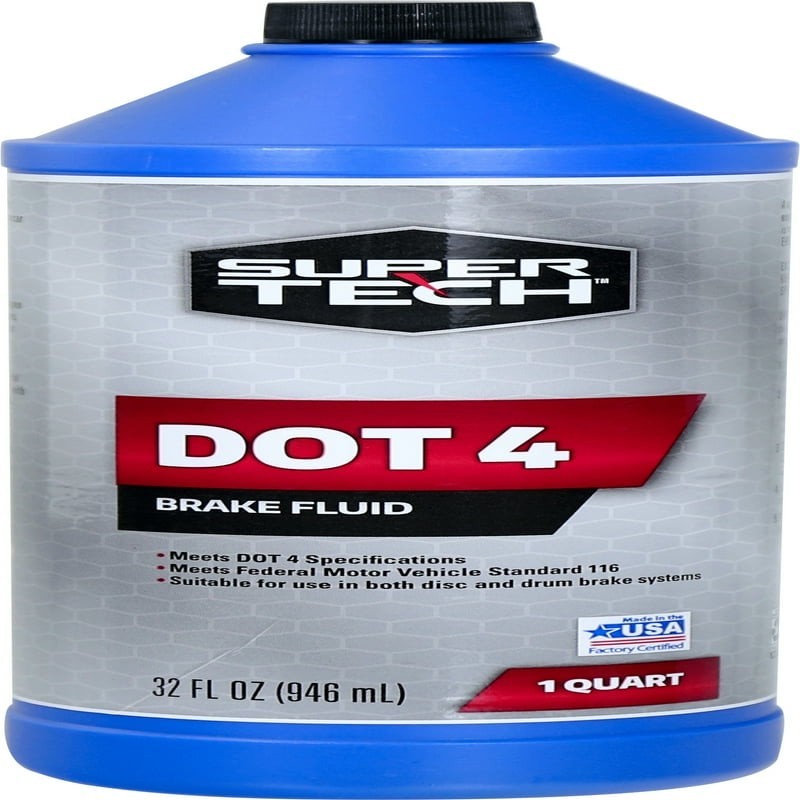 Super Tech DOT 4 Brake Fluid, Motor Vehicle, 32 fl oz