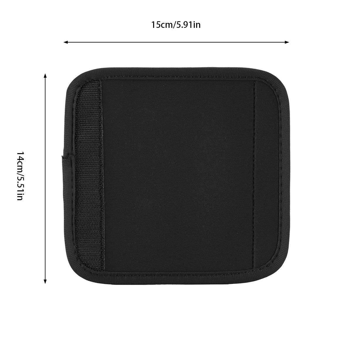 1-100PCS Luggage Handle Wraps for Suitcase Comfort Soft Handle Covers (Black)