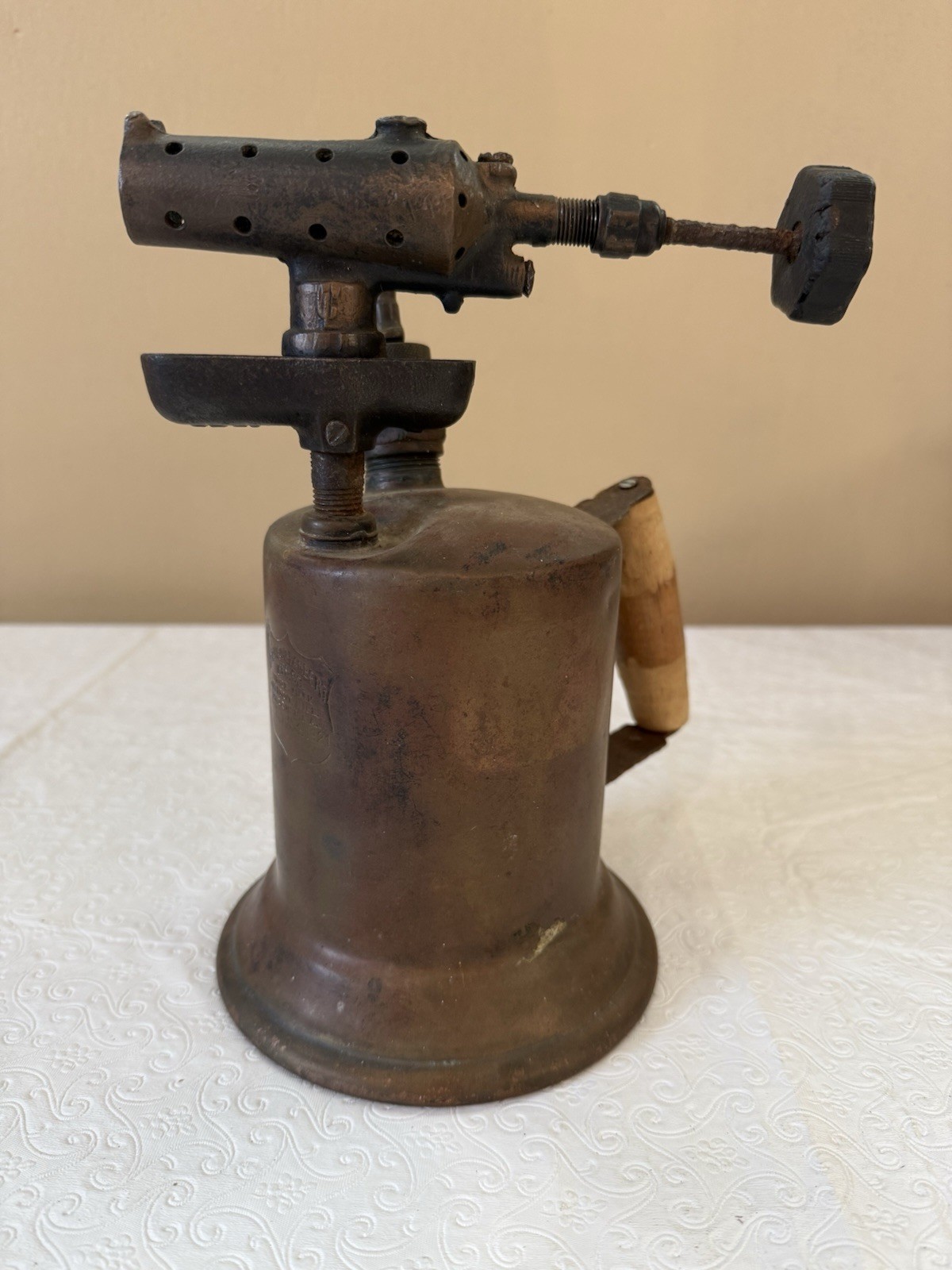 Antique Clayton & Lambert Brass Blowtorch Mfg. 1921