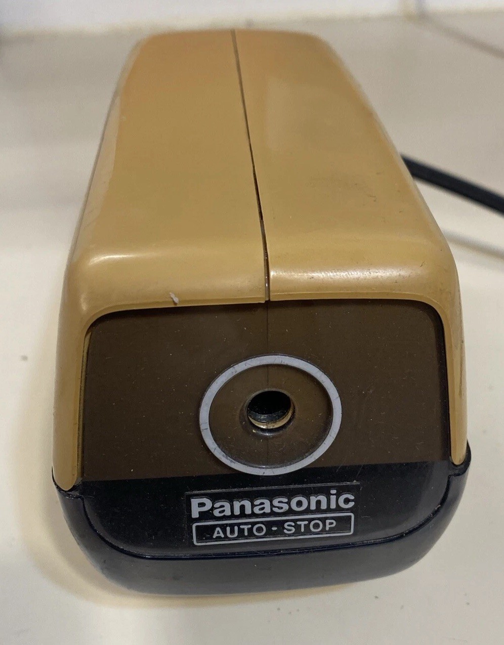 Panasonic KP-88A Vintage Electric Pencil Sharpener Space Age Tan Tested