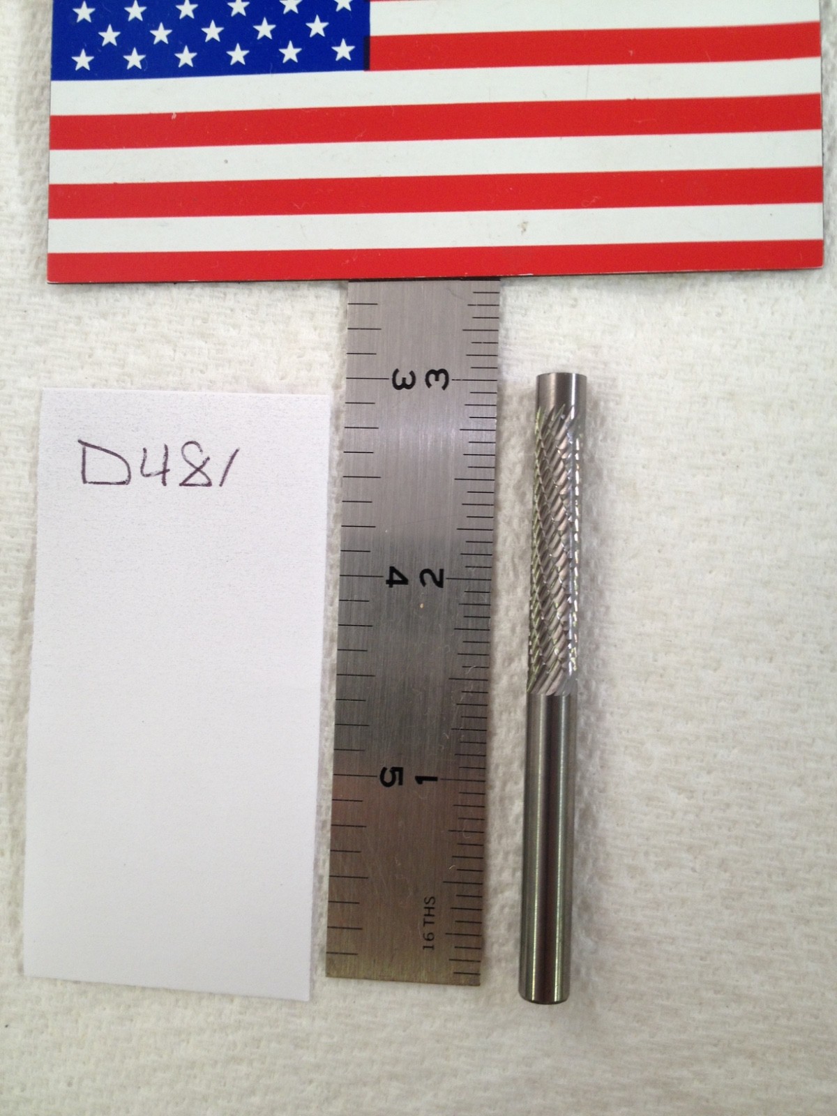 1 NEW FALCON / SGS 1/4" (.250) SHANK CARBIDE PILOT BURR. DOUBLE CUT SA-1L {D481}