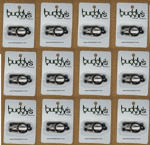 12X BUDDYS FOLDING SCISSORS Hydroponic Clone Cuttings Trimming POCKET SIZE Chain