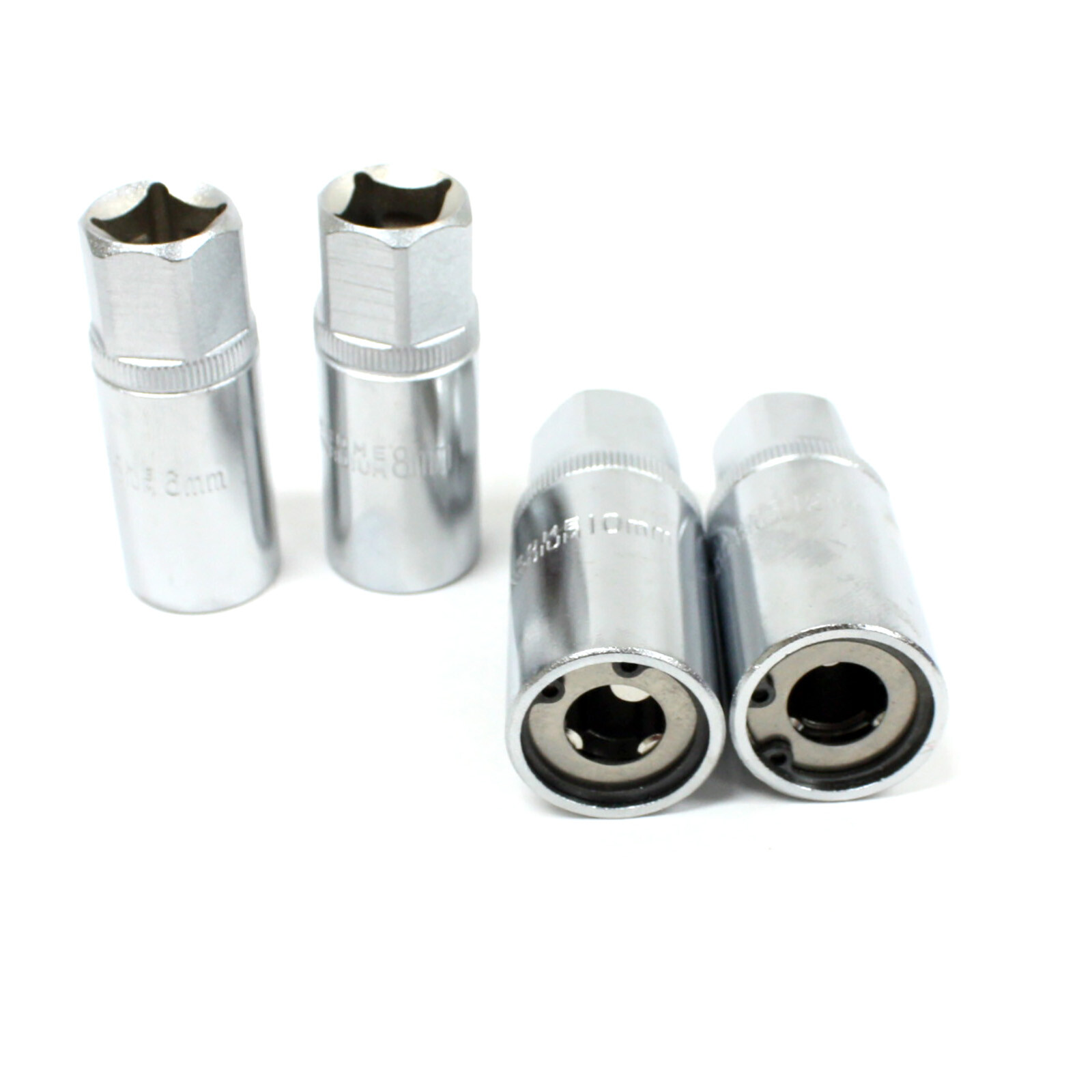 4 pc Socket Stud Screw Remover Extractor Installer Roller Bearing 6, 8, 10, 12mm