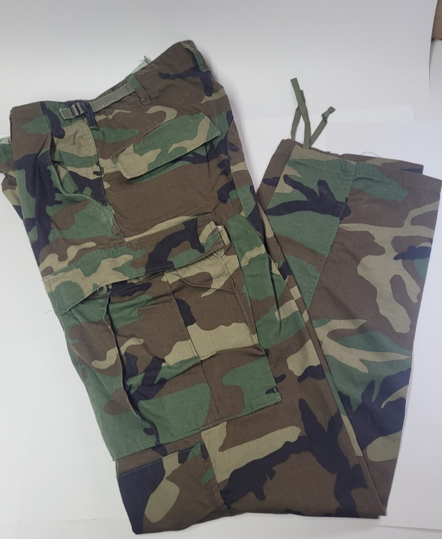 Woodland Camouflage B25 BDU Pants US Army Surplus MEDIUM LONG Propper Int.
