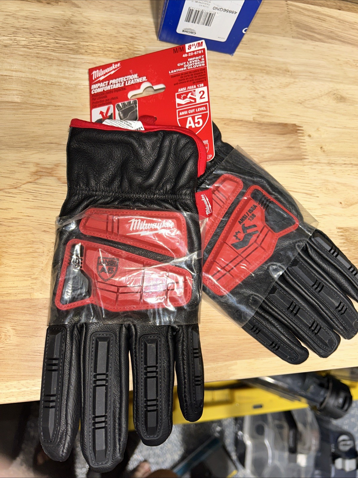 Milwaukee 48-22-8781 Impact Cut Level 5 Goatskin Leather Gloves - M