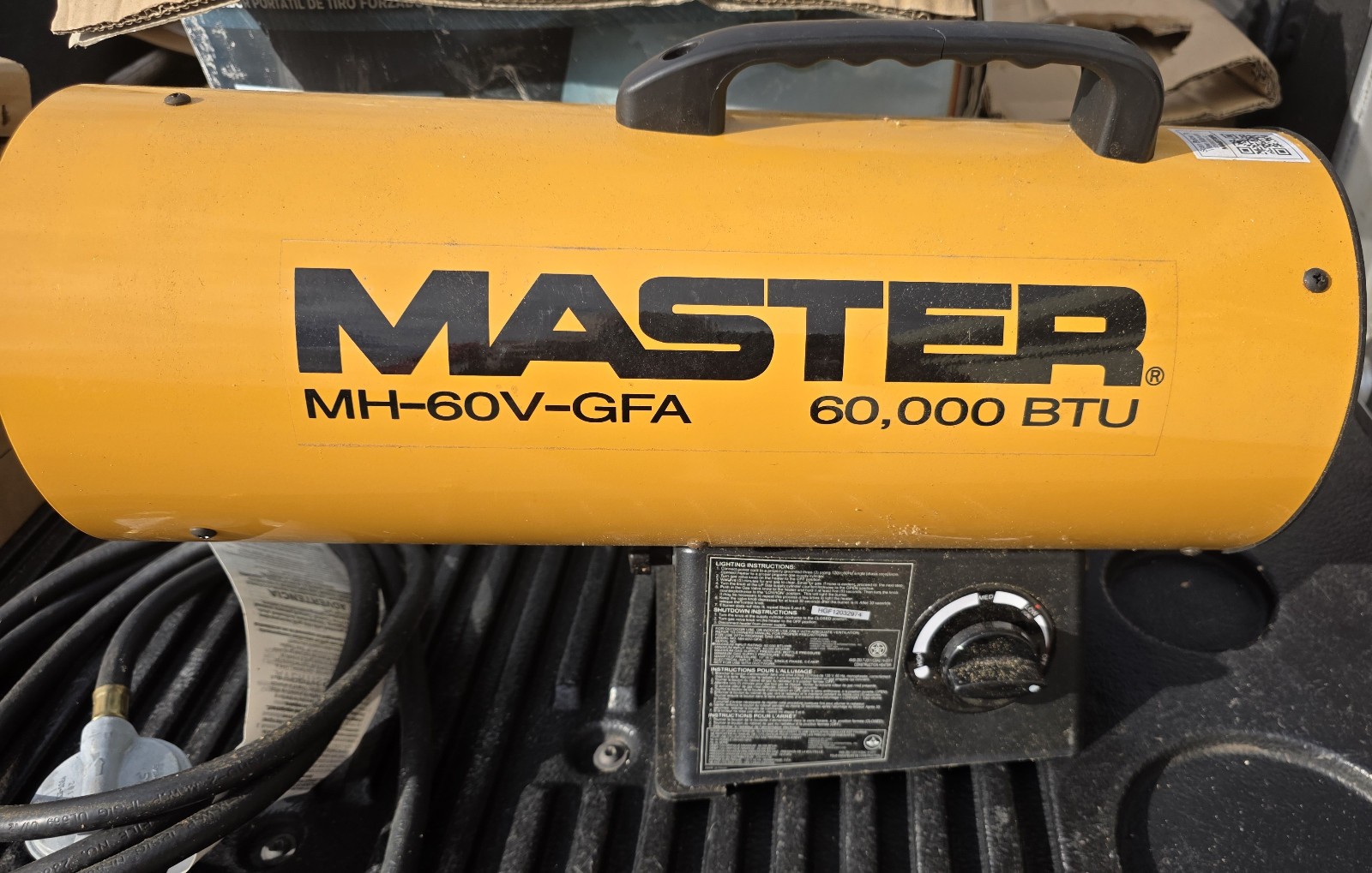 60,000-BTU Propane Indoor/Outdoor Forced Air Torpedo Heater with Base MH-60V-GFA