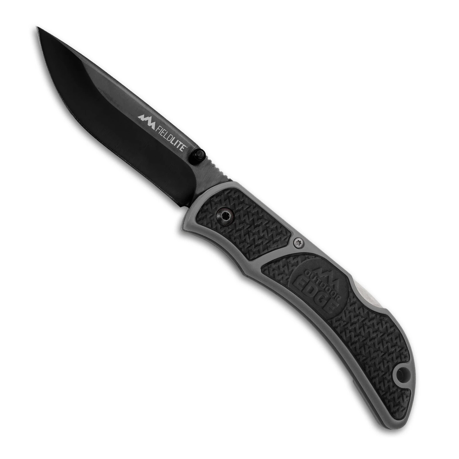 Outdoor Edge 3.3" Field-Lite Black Plain Edge Folding Knife FLK-33C