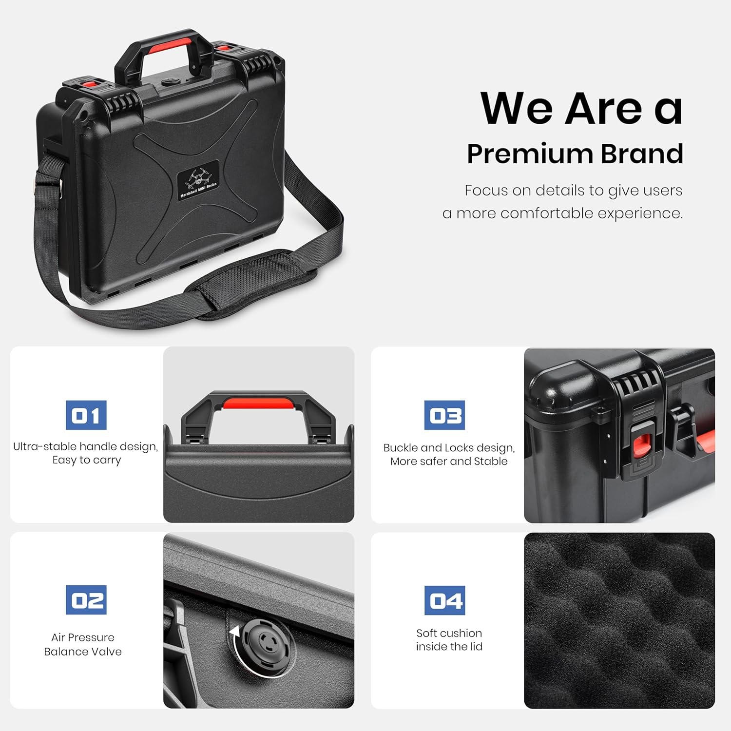 Hard Shell Case for DJI Mini 5 Pro Mini 4 Pro Mini 3 Pro RC2 Battery Storage