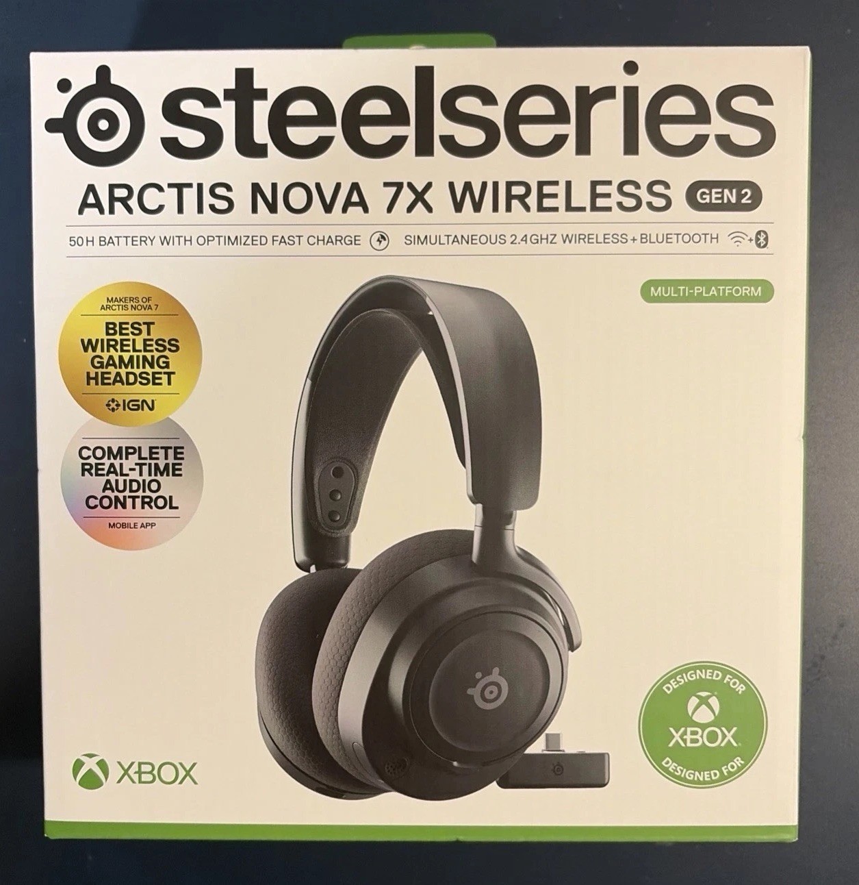 SteelSeries Arctis Nova 7X Wireless Gen 2 Gaming Headset Xbox PC PS5 Black
