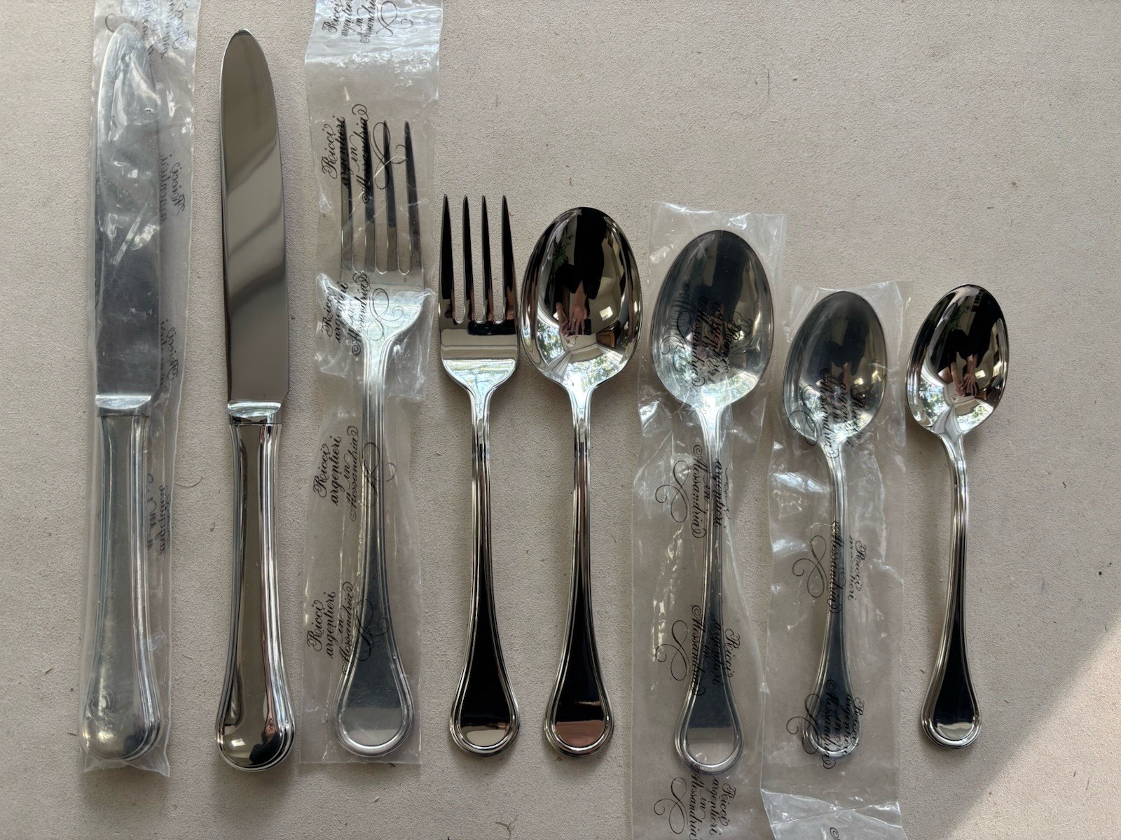 Ricci OXFORD silverplate - 8 piece mixed lot NEW