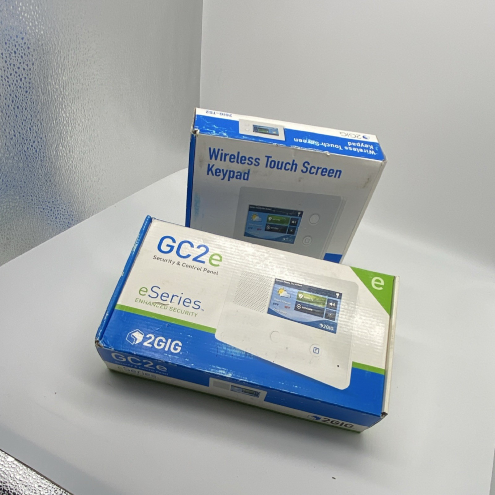2GIG GC2e Wireless Security panel & secondary Ts2 Control Panel Touch Screen.