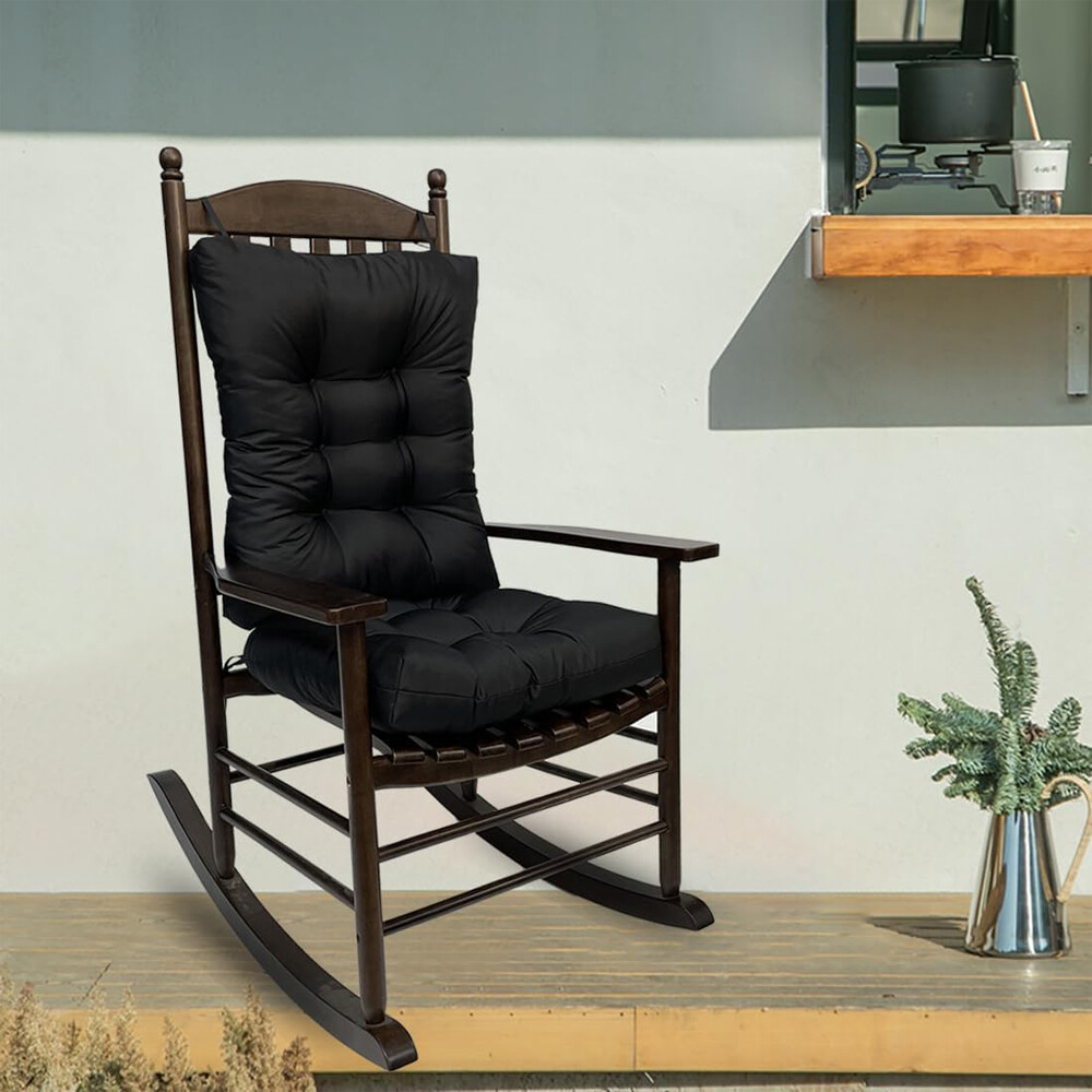 2 Pack Rocking Chair Cushion Set Seat & Back Pad for Recliner Posture Support