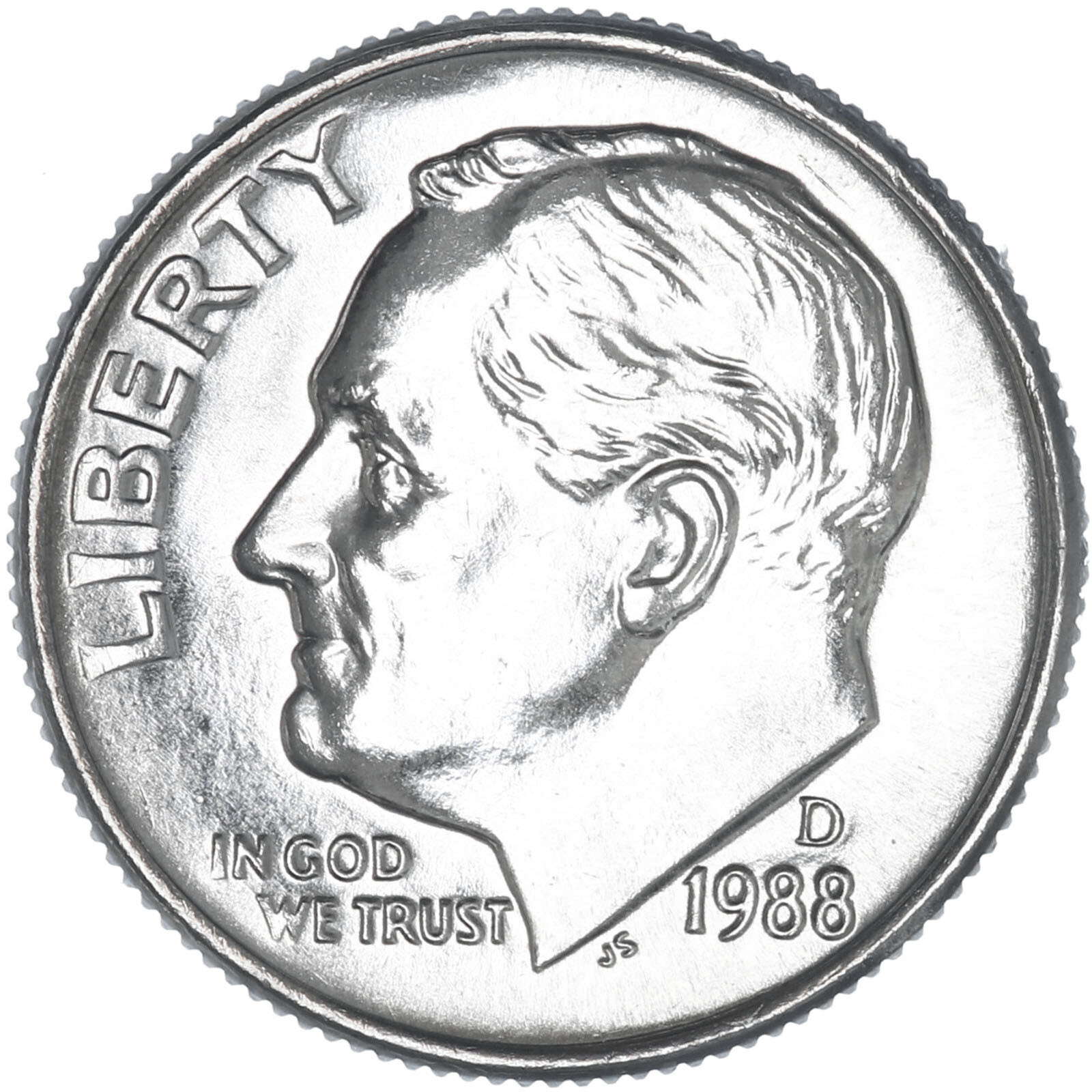 1988 D Roosevelt Dime Gem BU US Coin