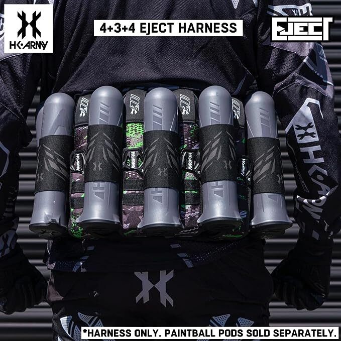 HK Army 4+3 Eject Paintball Harness Pod Pack - Electric