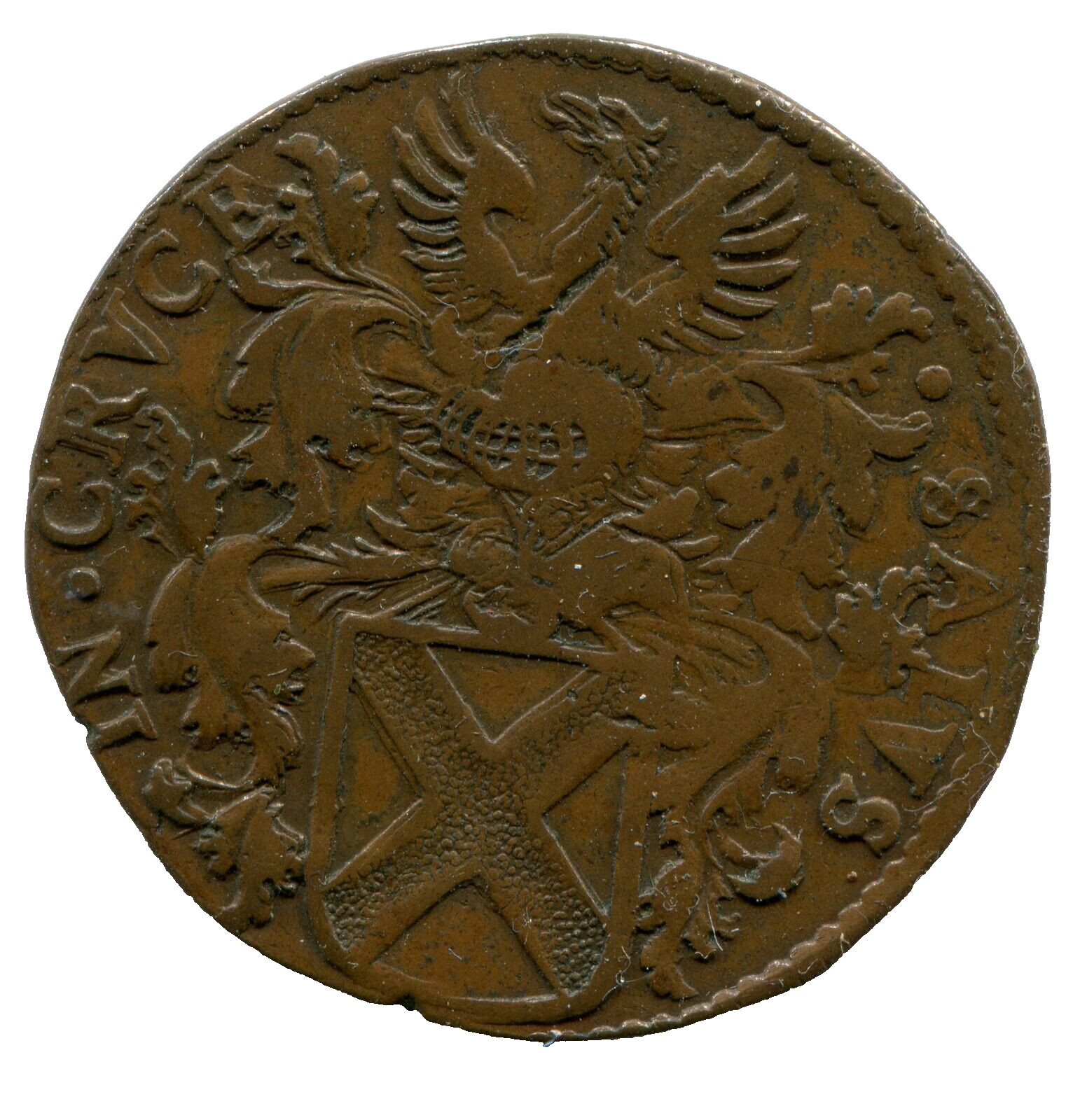 1684 Southern Netherlands Jean-Balthazar Jeton Rare 4500 365 52 Token Coin Medal