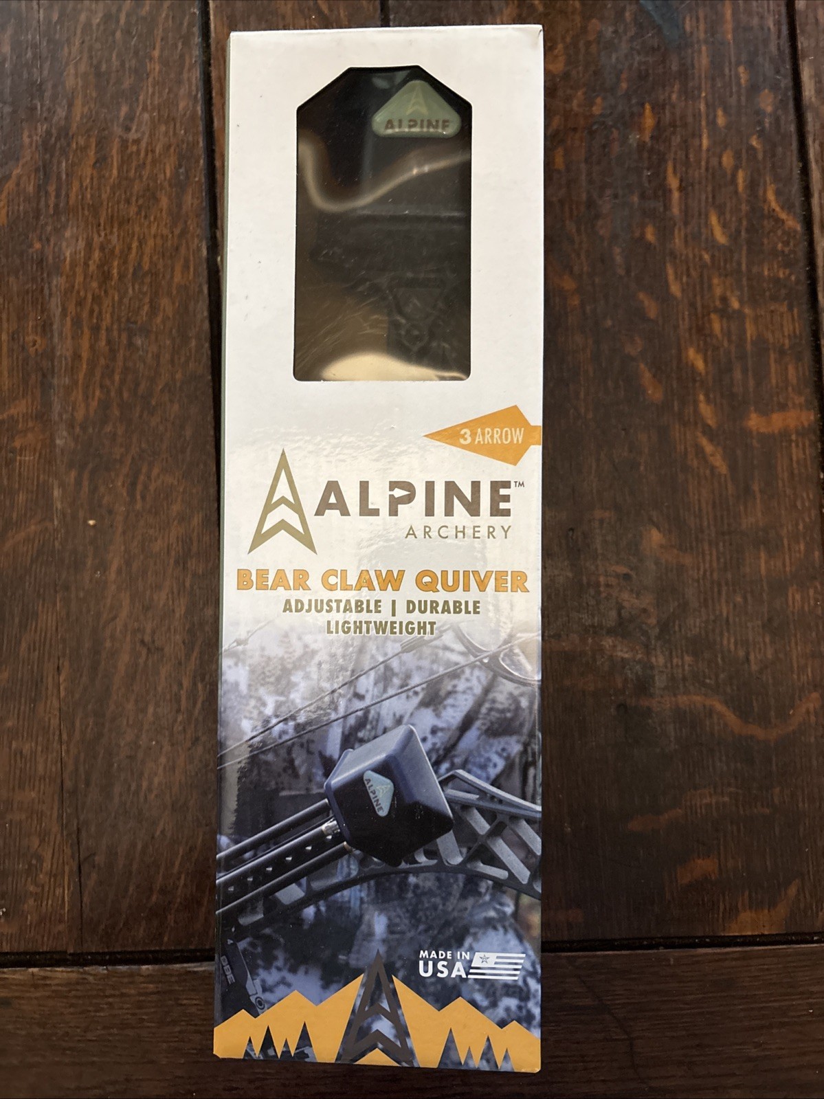 Alpine Black Archery Bear Claw 3-Arrow Quiver