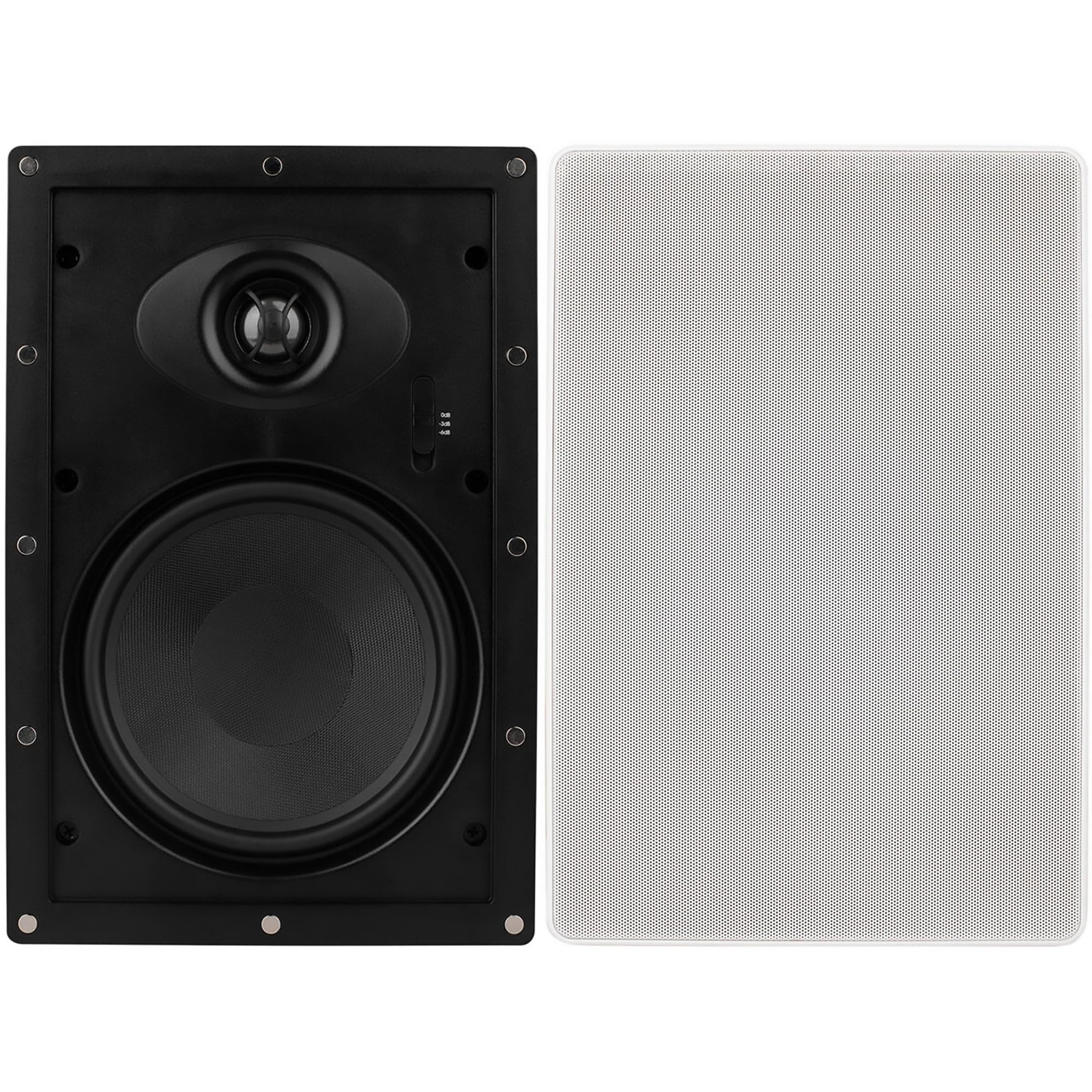 Dayton Audio ME625W 6-1/2" Micro-Edge 2-Way in-Wall Speaker Pair White