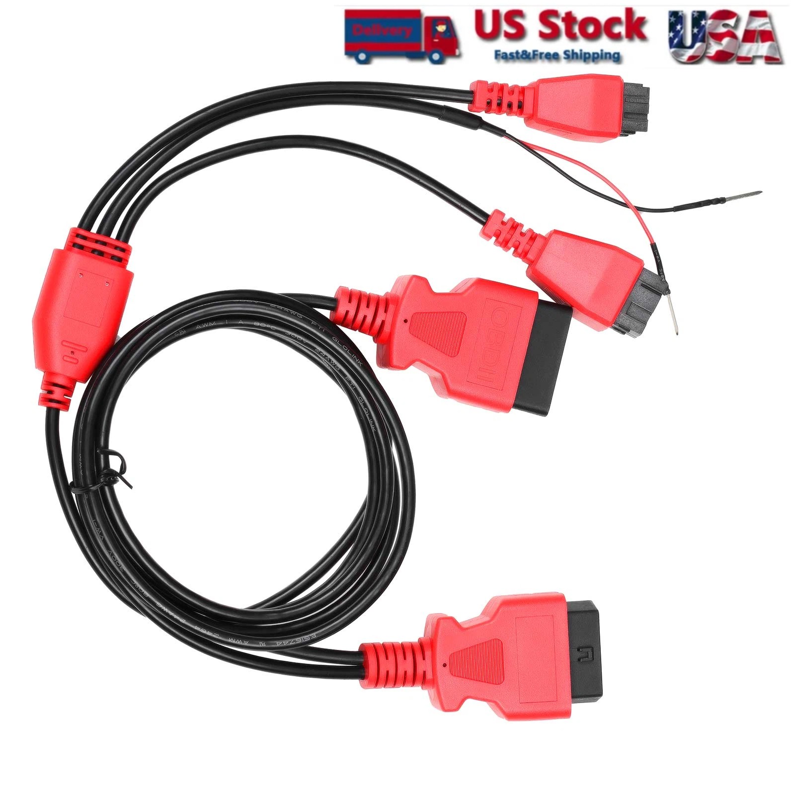 For Chrysler/For Fiat/For Jeep XTOOL FCA 12+8 Cable Adapter Work With X100 PAD3