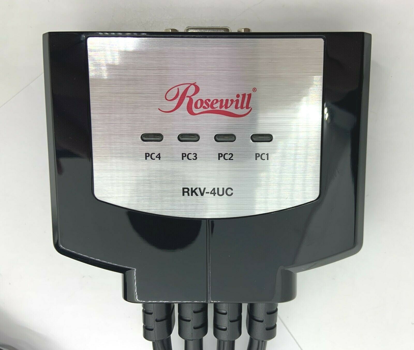 Rosewill 4 Port USB Cable KVM Switch W/ Speaker MIC Remote FREE SHIPPING c